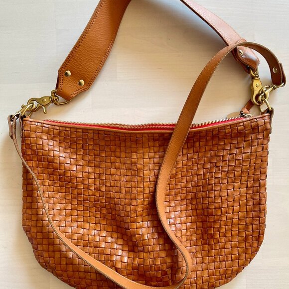Clare V Handbags - Clare V Moyen Messenger Natural Woven Checker